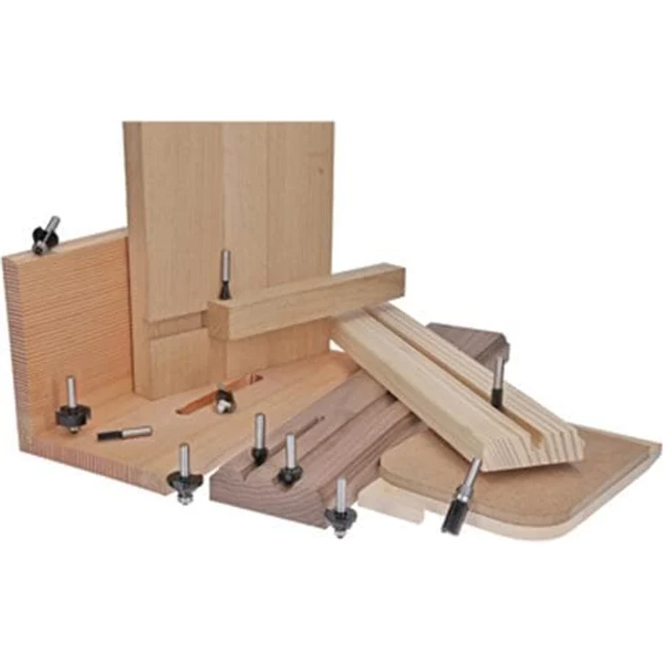 Bosch Professional Freihandfräser Set 15 Teile 8 mm Schaft Hartmetall für feine Holzarbeiten – Bild 6