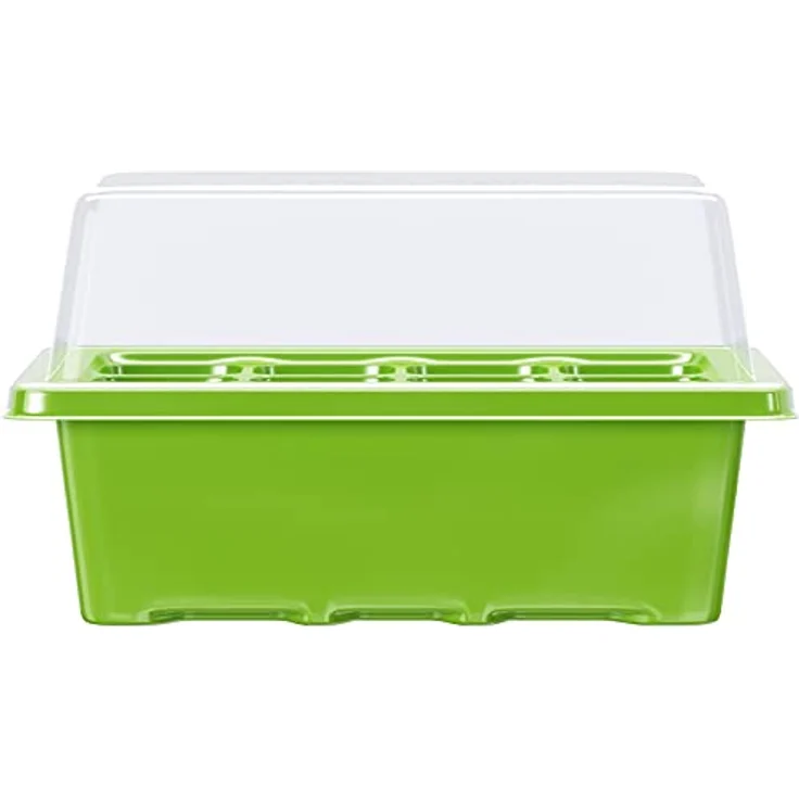 6 x WELLGRO Mini Gewächshaus inkl. Pflanzschilder - für bis zu 12 Pflanzen - ca. 19 x 14,5 x 11 cm (LxBxH) je Zimmergewächshaus – Bild 5