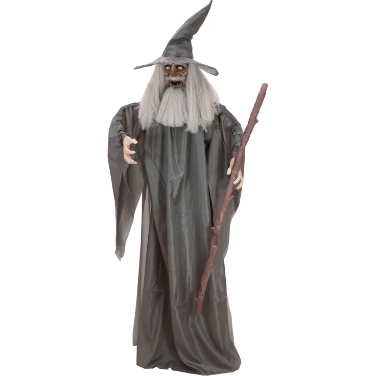 Europalms Halloween Figur Zauberer, animiert 190cm