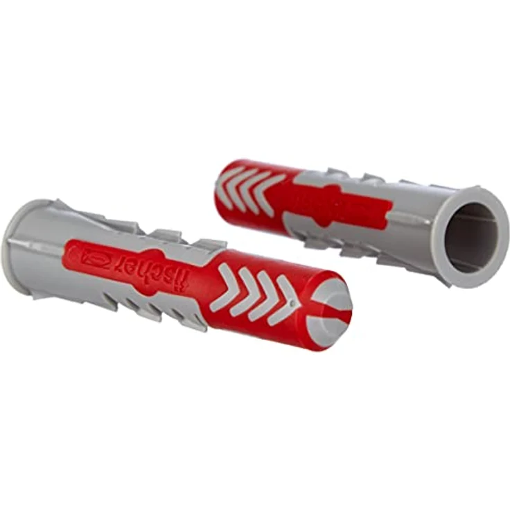 fischer DUOPOWER 12 x 60 S, Universaldübel mit Sicherheitsschraube, 2-Komponenten-Dübel, Kunststoffdübel zur Befestigung in Beton, Ziegeln, Stein, Gipskarton uvm., 10 Dübel + 10 Schrauben - Preisvergleich – Bild 3