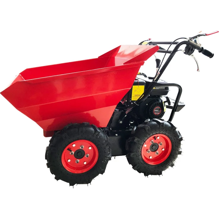 BRAST Benzin Muldenkipper Mini-Dumper Motor-Schubkarre Dumper Radlader 4,8kw/6,5PS Allradantrieb 300 kg Traglast – Bild 7