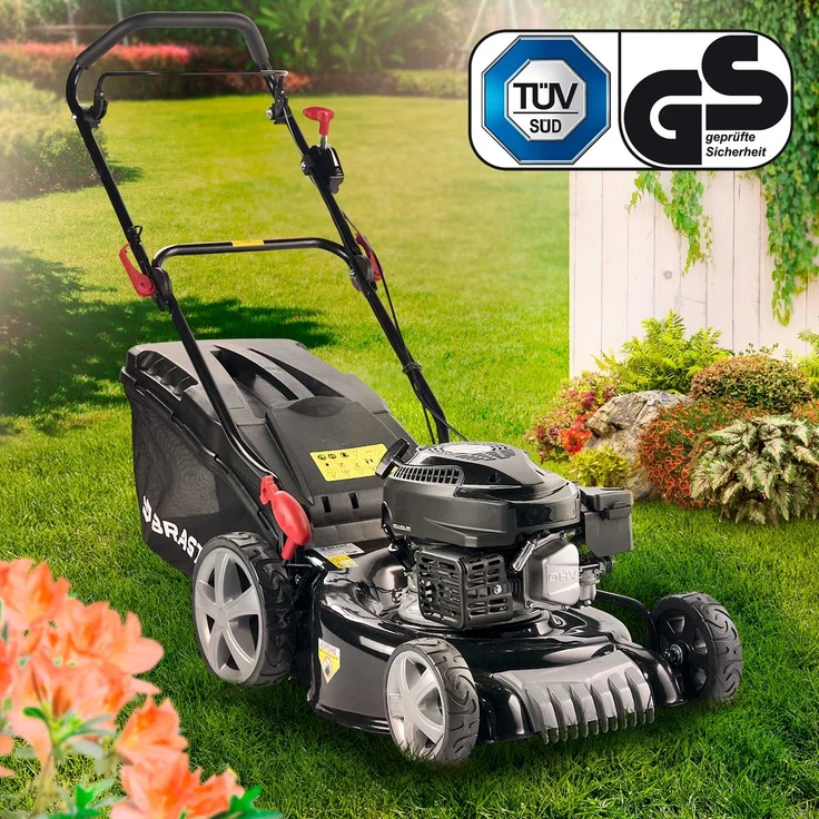 BRAST Rasenmäher Benzin 3,5kW(4,76PS) ohne Antrieb 46cm Schnittbreite 18170 ECO - Preisvergleich – Bild 2