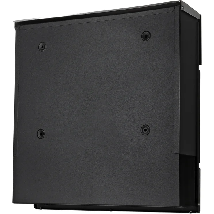 Briefkasten Edelstahl Wandbriefkasten Zeitungsfach Zeitungsrolle Namenschild Design Mailbox Kasten Postkasten Wandmontage - Edelstahl - Schwarz – Bild 4