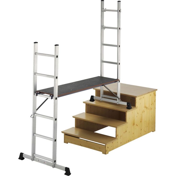 MAXCRAFT Gerüst Baugerüst Aluminium Leiter Arbeitsgerüst Stehleiter Multifunktionsgerüst Arbeitsbühne – Bild 2