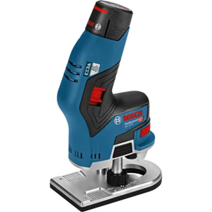 Bosch Professional Akku Kantenfräse GKF 12V-8 (Fräskopf-Schaft: 8 mm, inkl. 2x 3,0 Ah Akku + Schnellladegerät, Spannzange, Maulschlüssel, in L-BOXX 136) – Bild 2