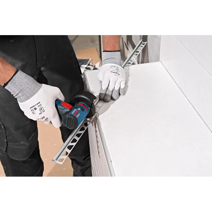 Bosch Professional 12V System Akku Winkelschleifer GWS 12V-76 (3 Trennscheiben, Scheibendurchmesser: 76 mm, 2x 3.0Ah Akkus und Ladegerät) – Bild 10