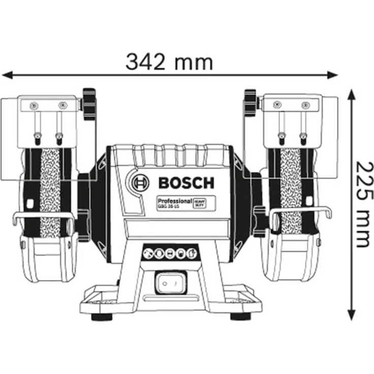 Bosch Professional GBG 35-15 Doppelschleifmaschine 350 Watt-150 mm, 230 V 10 kg – Bild 4
