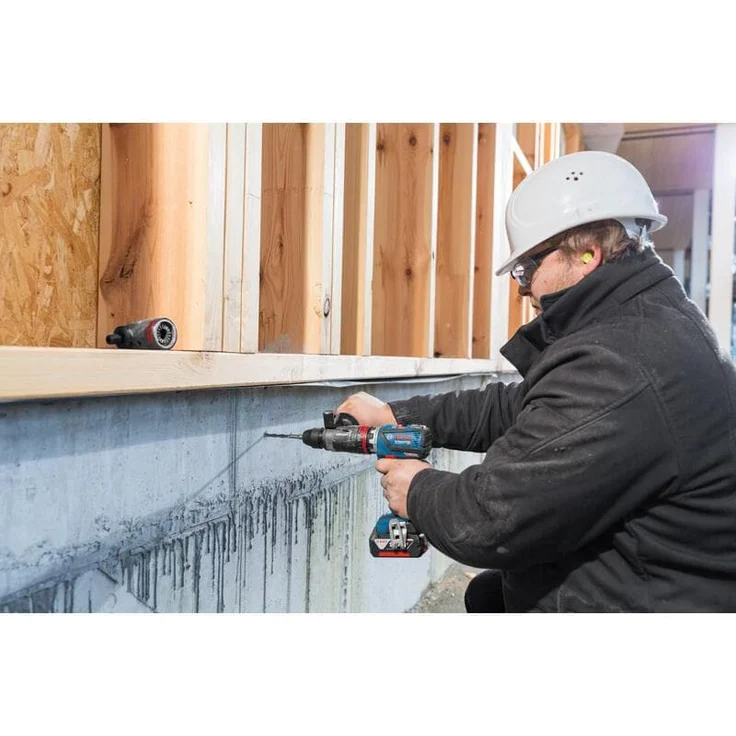Bosch Professional 18V System Akku Bohrschrauber GSR 18V-60 FC (Flexi Click, Metallbohrfutteraufsatz, max. Drehmoment: 60Nm, max. Schrauben-D: 10mm, Connect Ready, ohne Akkus und Ladegerät, in L-Boxx) – Bild 7