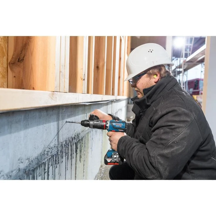 Bosch Professional 18V System Akku Bohrschrauber GSR 18V-60 FC (Flexi Click, Metallbohrfutteraufsatz, max. Drehmoment: 60Nm, max. Schrauben-D: 10mm, Connect Ready, ohne Akkus und Ladegerät, in L-Boxx) – Bild 4