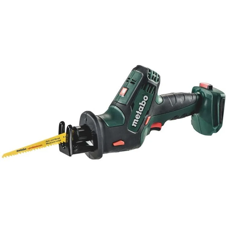 Metabo 602266840 Akku Säbelsäge SSE 18 LTX , + MetaLoc Koffer, Einlage , Quick-Aufnahme - Arbeitslicht - verstellbarer Tiefenanschlag (1,7 KG - ohne Akkupack, ohne Ladegerät) – Bild 1