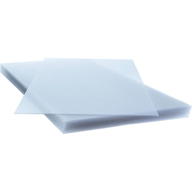 Estexo Doppelstegplatten Hohlkammerplatten 14x Kunststoff Polycarbonat Stegplatten 4mm – Bild 3