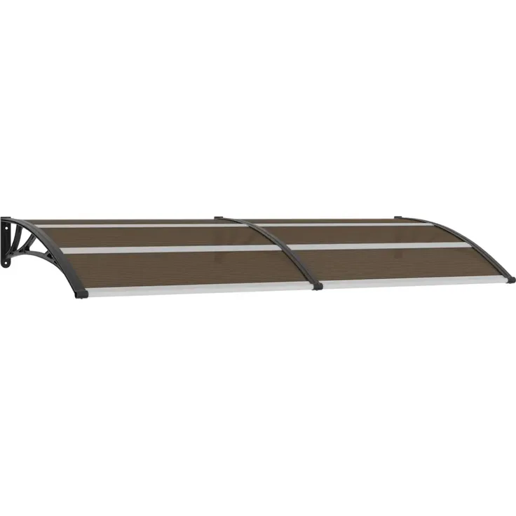 vidaXL Türvordach Schwarz 240x100 cm PC – Bild 1