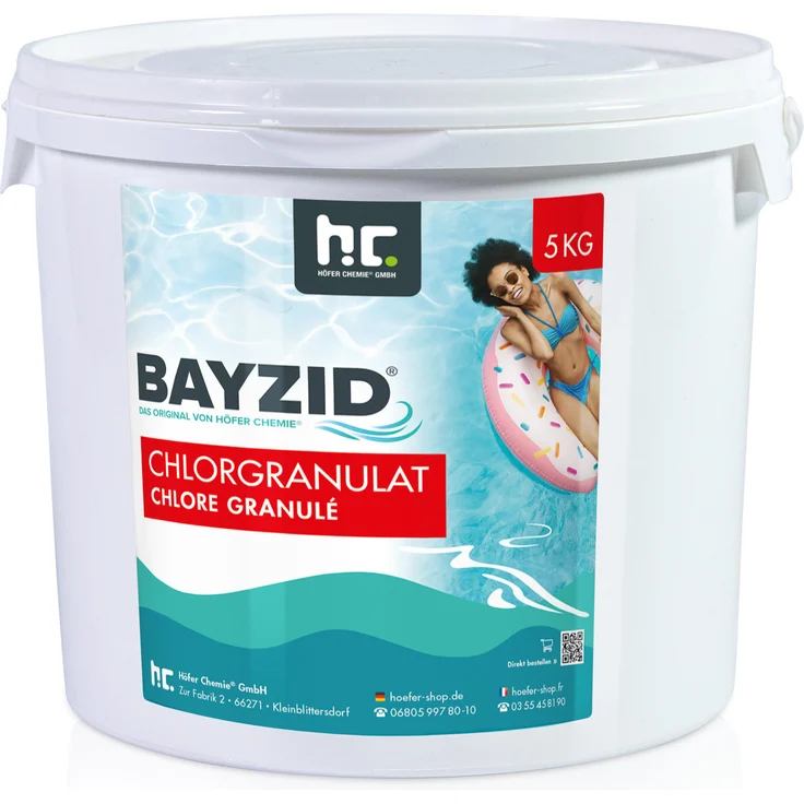 4 x 5 kg BAYZID Chlorgranulat für Pools – Bild 1