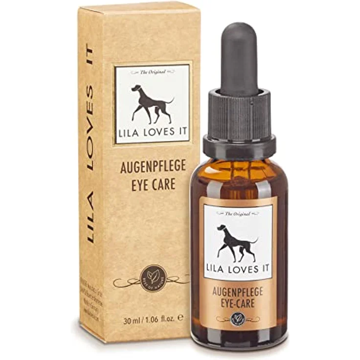 Augenpflege für Hunde – sanfte Reinigung, beruhigt und regeneriert, löst Verkrustungen und Schmutz, spendet Feuchtigkeit, mit Kühleffekt, AUGENPFLEGE von LILA LOVES IT, 30 ml – Bild 1
