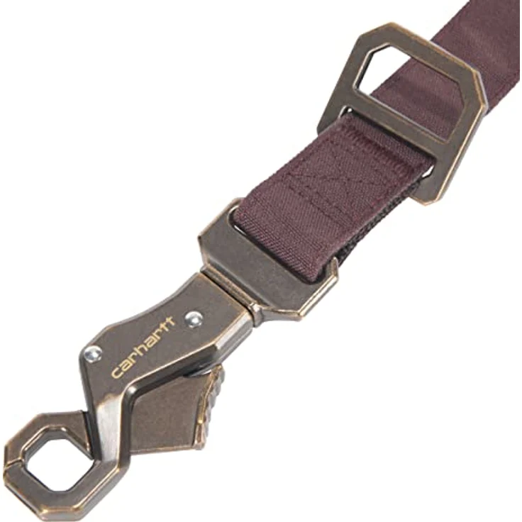 Carhartt Nylon Duck Dog Leash, Deep Wine, Large - Robuste Hundeleine mit Enten-Leinen-Gewebe, reflektierenden Nähten und Metallverschluss – Bild 2