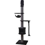 Europet-Bernina Kratzbaum Chester schwarz, Höhenverstellbar, robust und platzsparend