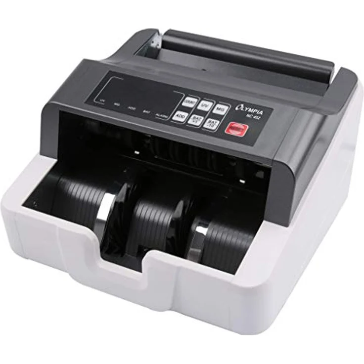 Olympia NC 452 Akku Geldzählmaschine & Geldscheinprüfer Stückzähler (für Scheine, Echtheitsprüfung, Additionsfunktion, LCD-Display, Geldscheinzähler für Euro, Dollar, Pfund etc., mit Update-Funktion) – Bild 2