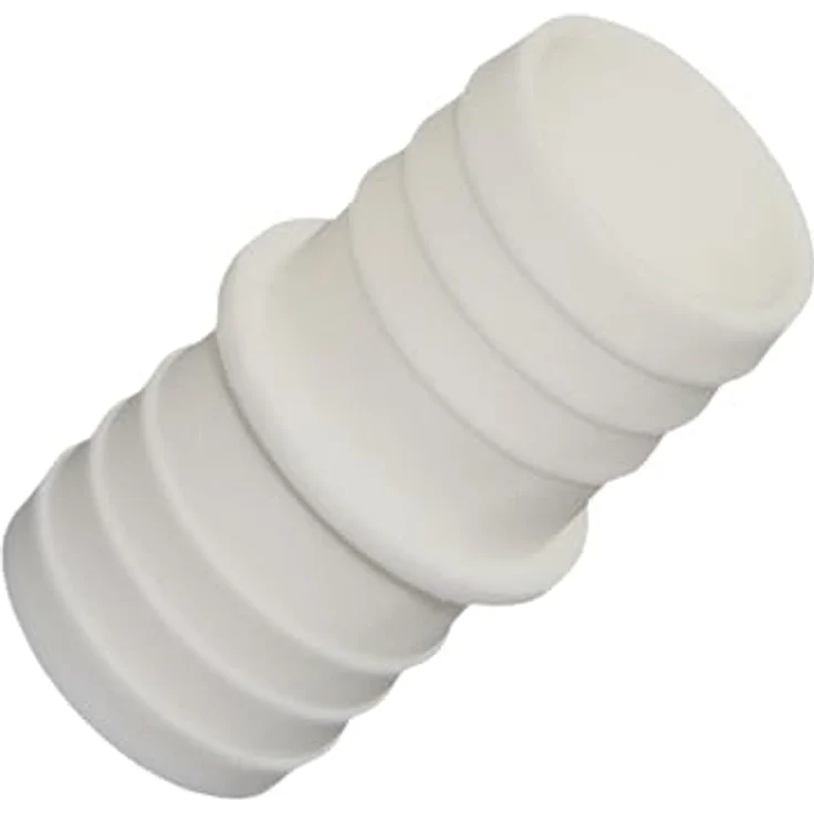 HAF 4x Schlauchverbinder 32mm x 32mm, Schlauchtülle x Schlauchtülle, inklusive 8 Edelstahlschellen, temperaturbeständig und UV-beständig, weiß – Bild 5