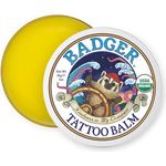 Badger Tattoo Balm, Pflegebalsam für Tattoos mit Kokosnussöl und Tamanu-Öl, feuchtigkeitsspendend und mit ätherischen Ölen, 720312