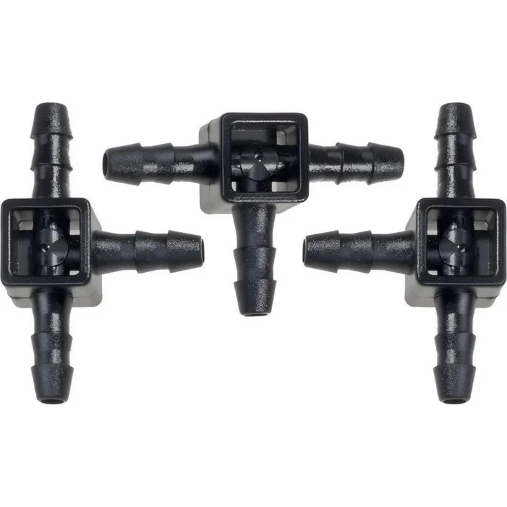 Blumat Bewässerungssystem Blumat Mini-T-Stück 3-3-3mm, 3er Set zur Verbindung von Tropfschläuchen