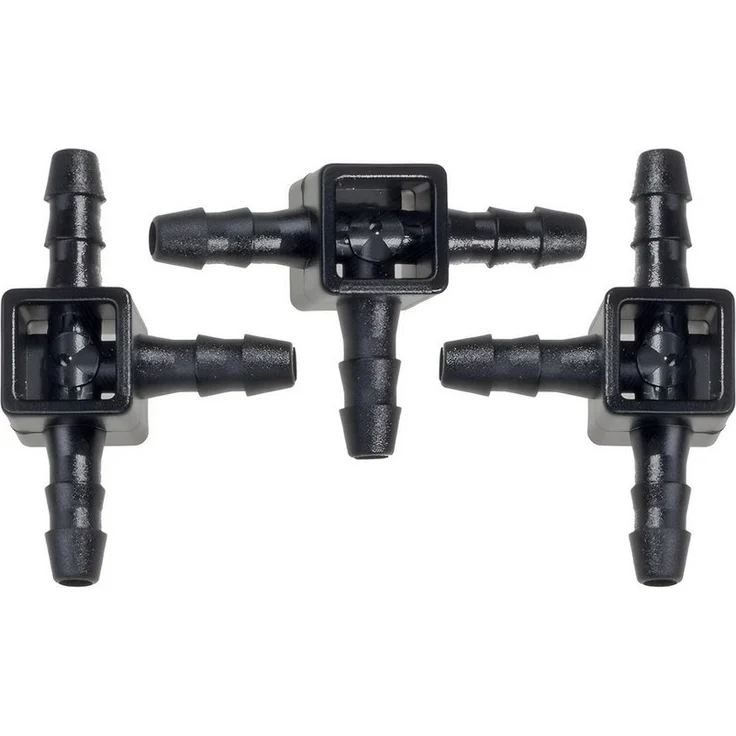 Blumat Bewässerungssystem Blumat Mini-T-Stück 3-3-3mm, 3er Set zur Verbindung von Tropfschläuchen