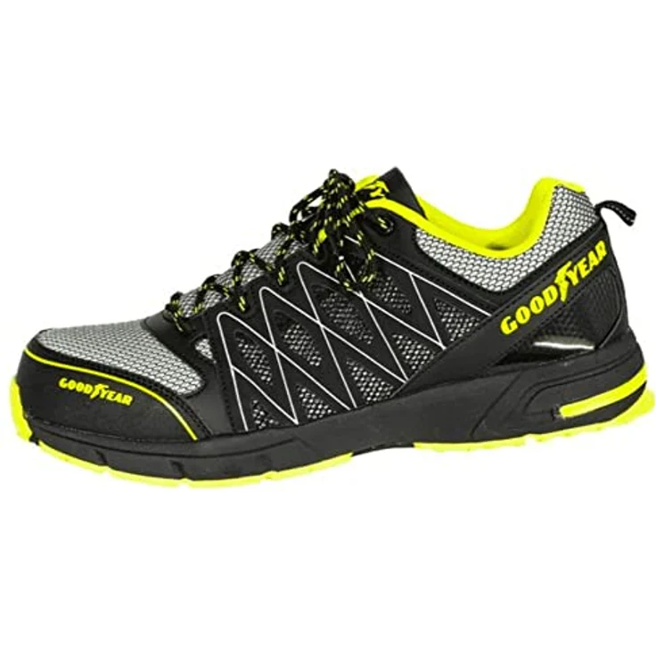Goodyear GYSHU1502 Arbeitsschuh, Sportlicher Sicherheitsschuh im Athletik-Design, Mesh Obermaterial, 10er Weite, metallfrei – Bild 4