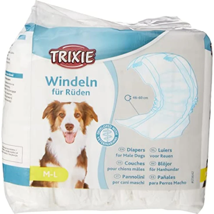 Windeln für Rüden, M–L: 46–60 cm, 12 St. – Bild 1