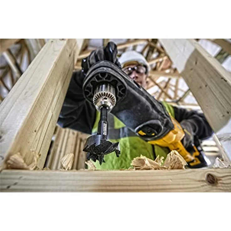 Dewalt Rapid-Holzbohrer 54 mm, extra scharf mit aggressiver Zentrierspitze für schnelle Bohrungen – Bild 3