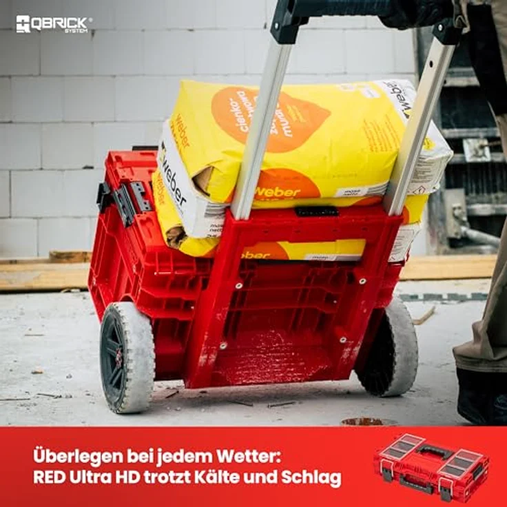 QBRICK System Werkzeugkoffer Qbrick System PRIME Toolbox 150 Profi RED ULTRA HD Custom – Bild 2