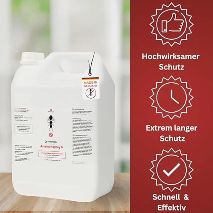 BIODELTA Ameisen-Spray, hochwirksames Anti-Ameisenmittel für Haus & Garten, langanhaltende Wirkung gegen alle Arten, 5 L – Bild 2