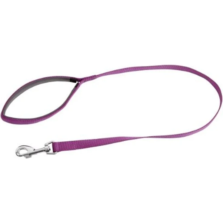 Kerbl Pet MIAMI Leine, stabile Nylonleine in lila, 20mm/100cm mit robusten Beschlägen – Bild 2