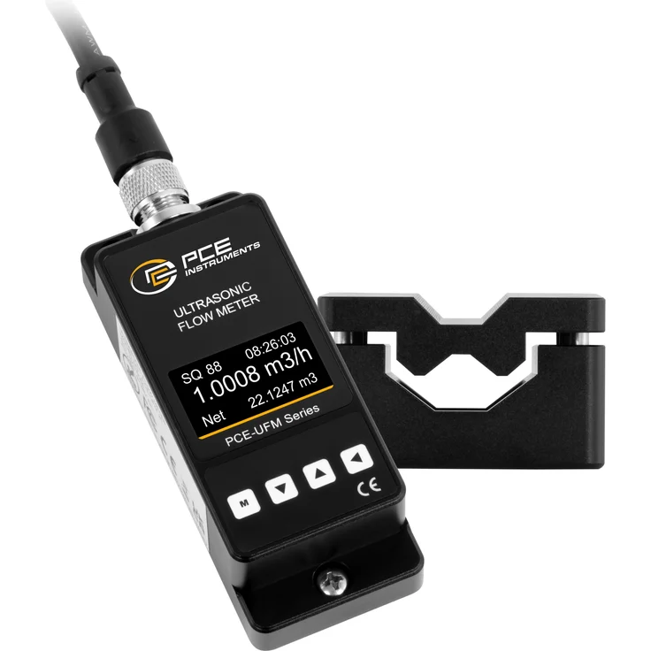 PCE Instruments Durchflussmesser zum Festeinbau PCE-UFM 8, Spannungsprüfer DN8, 4 ... 20mA Analogausgang, OLED Display