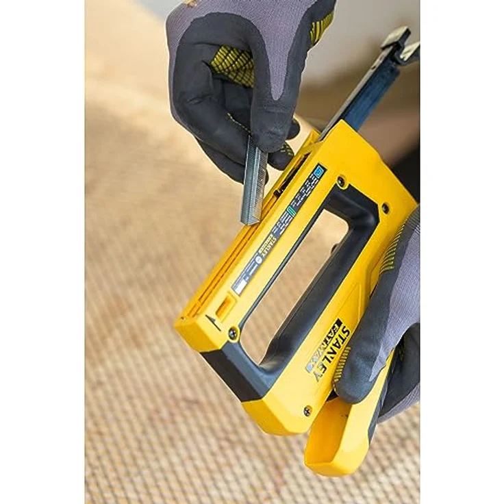 Stanley by Black & Decker Handtacker FMHT0-80551, 25% weniger Kraftaufwand, Nylon-Verbundmaterial, Schwarz – Bild 9