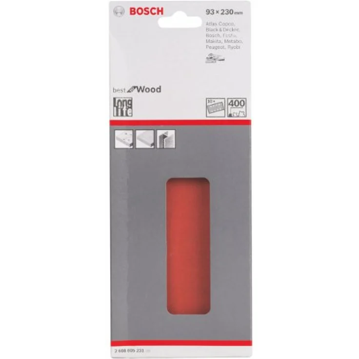 Bosch Professional Schleifblatt für Schwingschleifer Holz und Farbe Best for Wood and Paint (10 Stück, Körnung 400, C470) – Bild 3