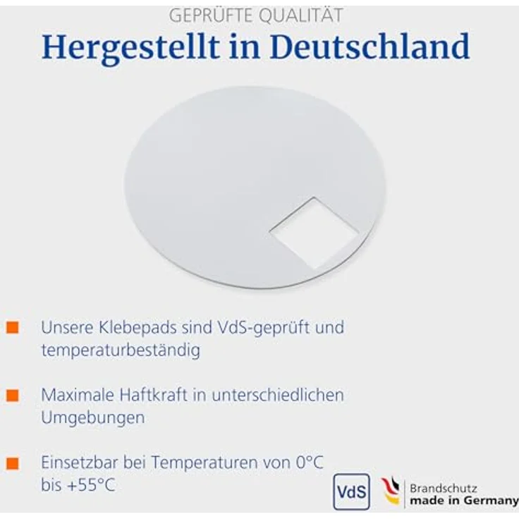 Hekatron Klebepad Genius für Rauchwarnmelder - Klebepad für die Befestigung der Genius Melder 10er Pack Befestiger für Genius Rauchmelder – Bild 5