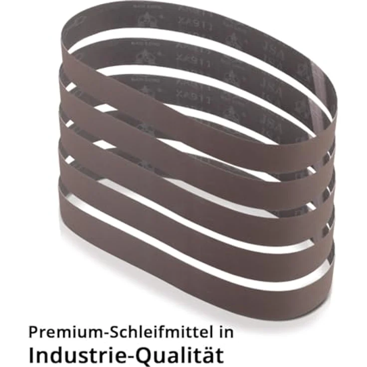 STAHLWERK Schleifband 10er Set, P180 Körnung 40 x 760 mm, Universal-Schleifpapier für Rohrbandschleifer und Bandschleifer, hohe Abtragsleistung und Oberflächenqualität – Bild 4