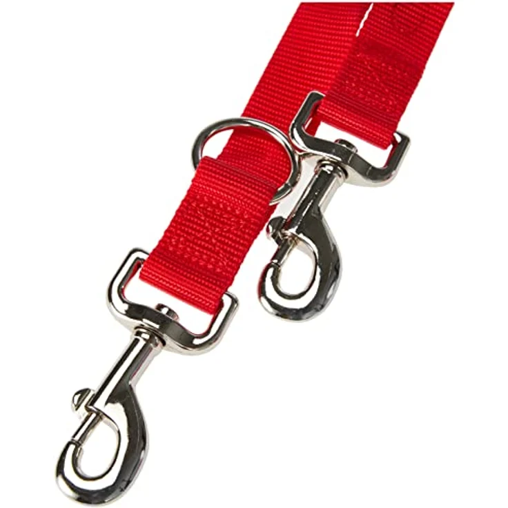 Nobby Training Leash Classic, 200 cm/ 25 mm, Red – Bild 2