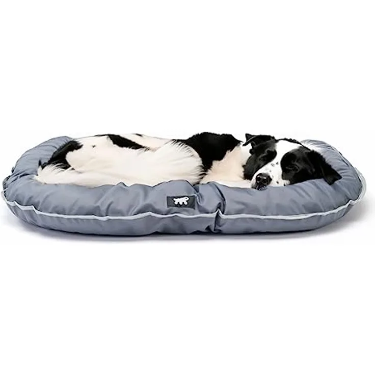 Ferplast Hundekissen Hundesofa Hundebette für Große Hunde Hundekorb Abnehmbarer Bezug Orthopädisches Hundebett Hundematratze Waschbar Hundematte Wasserdicht 110 x 70 x h 8 cm. Grau