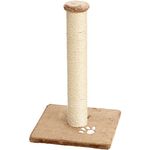 Beeztees 408043 Kratzbaum Gina, 34 x 34 x 60 cm, braun - Katzen-Kratzbaum mit Stoffbezug - Preisvergleich