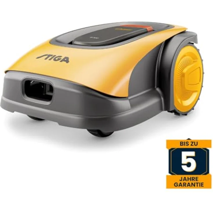 STIGA Rasenroboter G 300 - Mähroboter mit 18 cm Schnittbreite, inklusive 100 Meter Begrenzungsdraht, schwarz-gelb – Bild 3