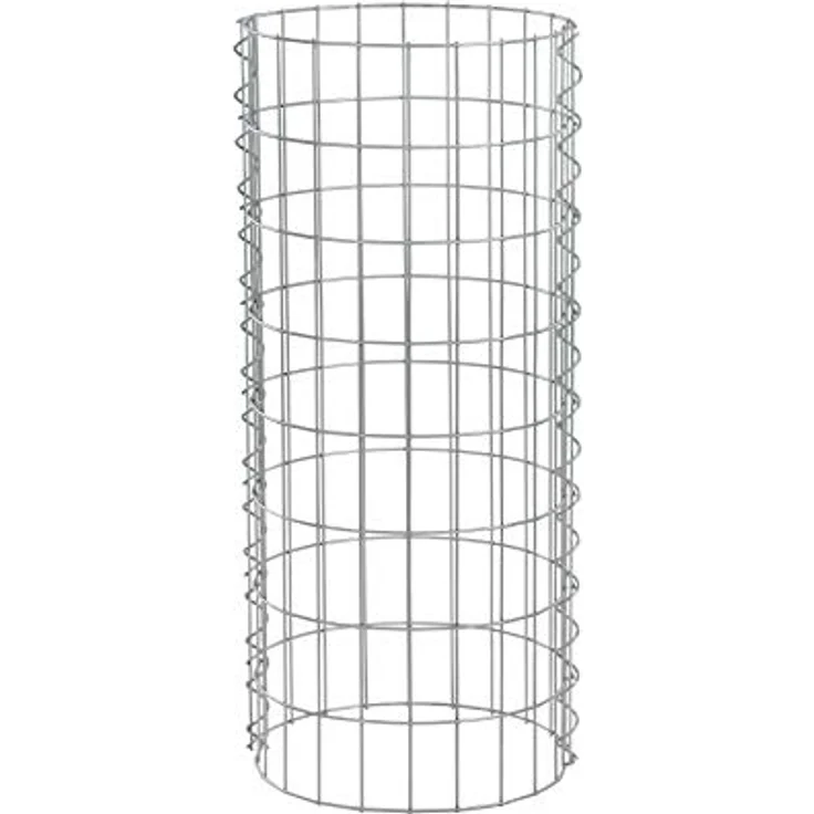 Gabione Steingabionen Steinkorb Drahtkorb Gabionensäule rund Ø 35 cm 0,80 m – Bild 2