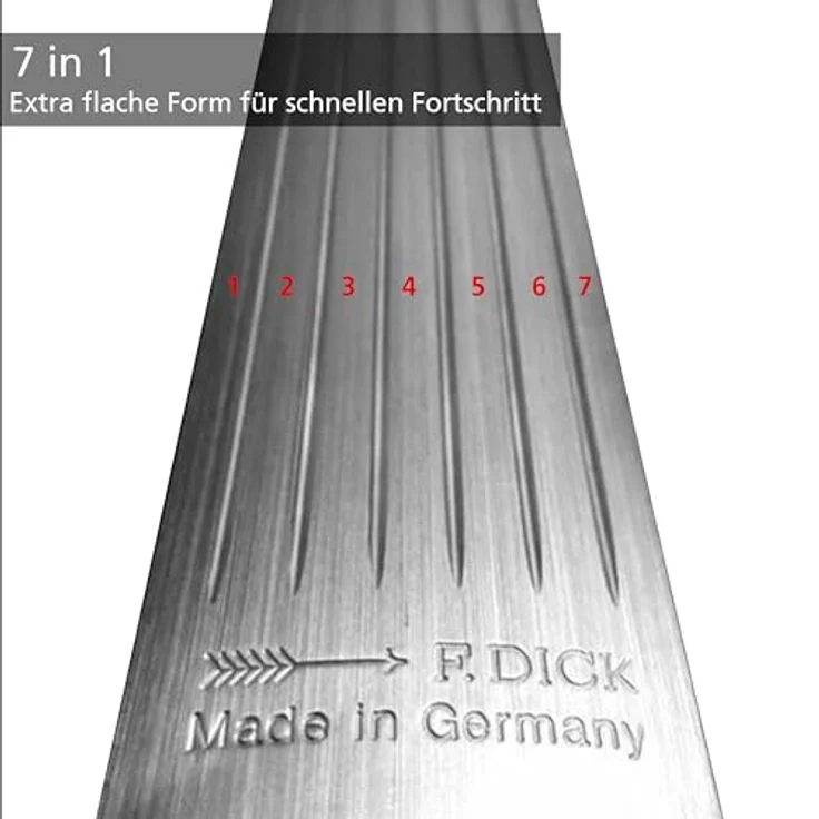 F. DICK Wetzstahl MULTICUT (7 Stähle in einem, hoher Abtrag oder feines Abziehen, 28 cm; HRC 65°) 7650428 – Bild 3