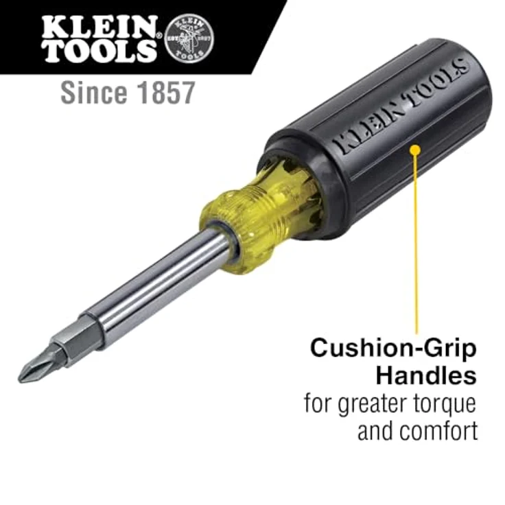 Klein Tools 32500 11-in-1 Schraubendreher-Steckschlüssel mit gepolstertem Griff – Bild 3