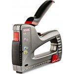 NOVUS Elektro-Tacker Novus Handtacker J 29 14 mm, Profi-Handtacker mit Zink-Druckguss-Gehäuse, ergonomischem Softgrip-Hebel, grau