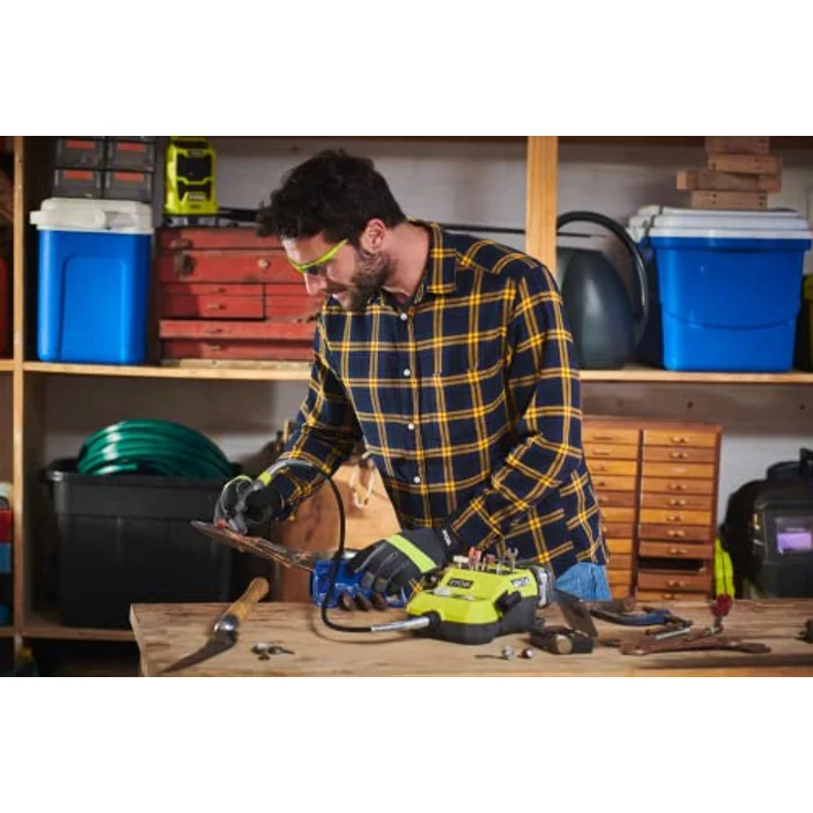Ryobi 5133004366 Rotationswerkzeug 18 V, 33 teiliges Zubehörset, 90 cm Kabellänge, Wandaufhängung, ohne Akku R18RT-0 – Bild 5