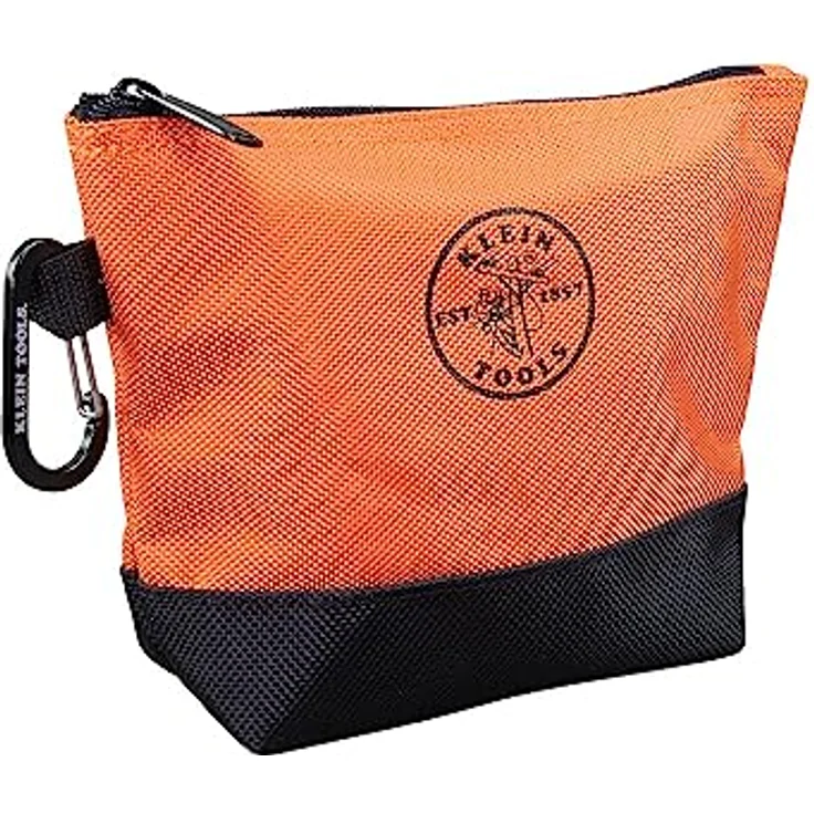 Klein Tools Werkzeugtasche mit Reißverschluss in Orange-Schwarz, Grau-Schwarz, 31,8 cm Leinen, 2er-Pack Klein Tools 55470 – Bild 8
