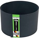 Gartenwelt Riegelsberger Premium Sichtschutzstreifen Hart-PVC für Doppelstabmatten Anthrazit RAL 7016 Länge 2,525 Meter Höhe 19 cm Stärke 1,35 mm 10 Stück