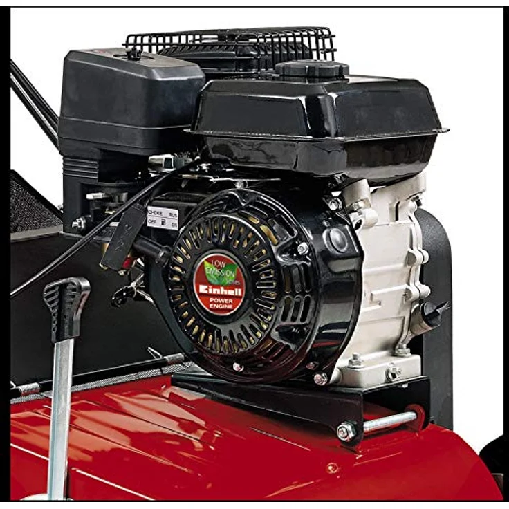 Einhell Benzin-Vertikutierer GC-SC 4240 P (bis 1.200 m², 4.2 kW, 4-Takt-Motor, kugelgelagerte Messerwalze mit 18 Stahlmessern, 8-stufige zentrale Arbeitstiefeneinstellung) – Bild 5