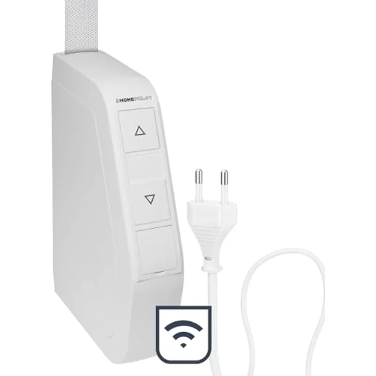 HOMEPILOT Home Pilot Pure Smart, Aufputz-Gurtwickler für Minigurt (15 mm), elektrischer Rollladenantrieb mit Smartphone-Steuerung und Energieeinsparung