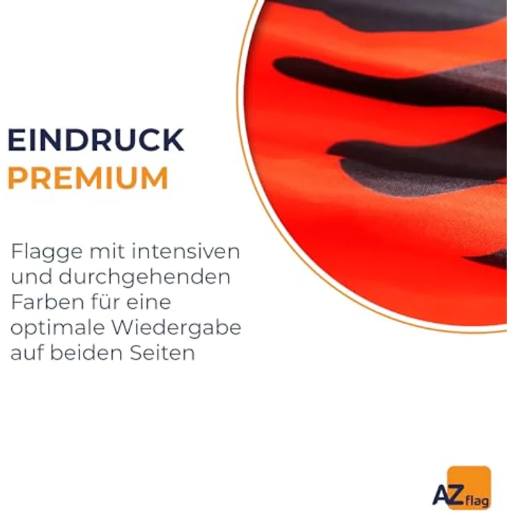 AZ FLAG Albanische Flagge 150x90 cm, aus 100% feinem Polyester mit Doppelnaht und verstärkten Ecken, inklusive 2 Metallösen zur Aufhängung – Bild 3